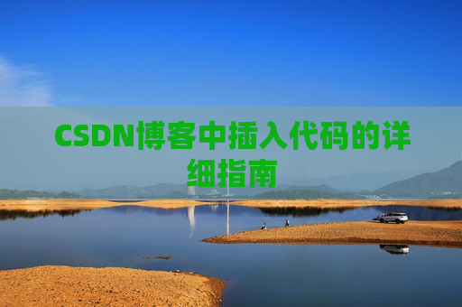 CSDN博客中插入代码的详细指南